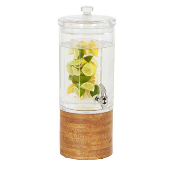 Cal-Mil 4306-1INF-99 Madera 1.5 gal. Beverage Dispenser, Infusion Chamber, Round