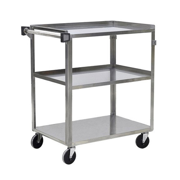 ABC CART-1627 3-Tier Stainless Steel Bus Utility Cart