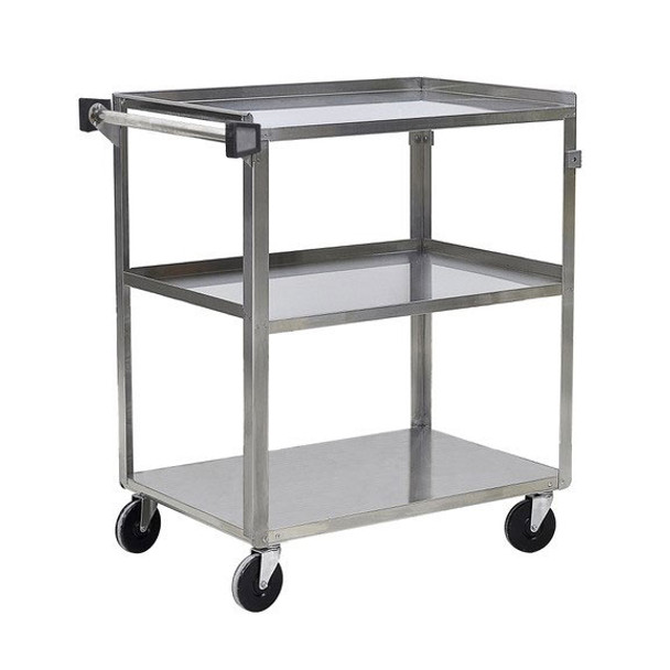 ABC CART-1931 3-Tier Stainless Steel Bus Utility Cart