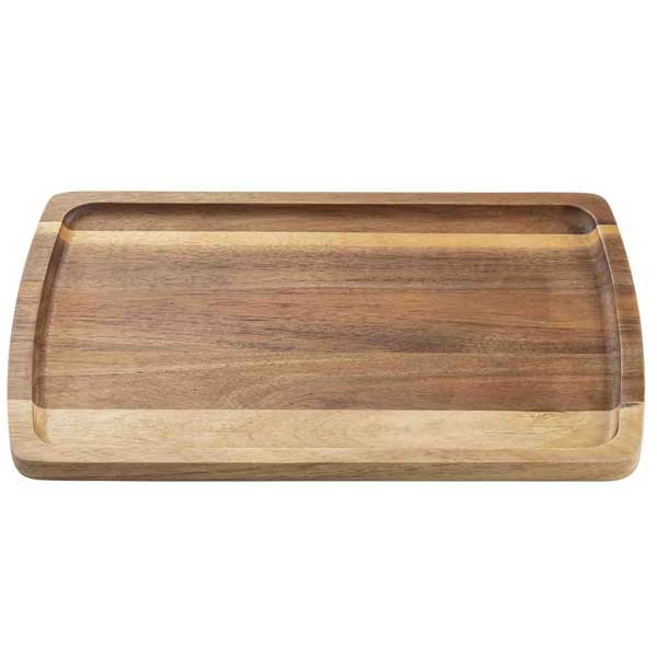 Tablecraft 12184 Acacia 13" x 10" Board Plate