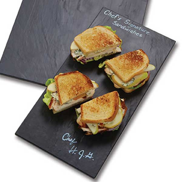 American Metalcraft FSLT18 Faux Slate Serving Platter 18"L x 81/2"W