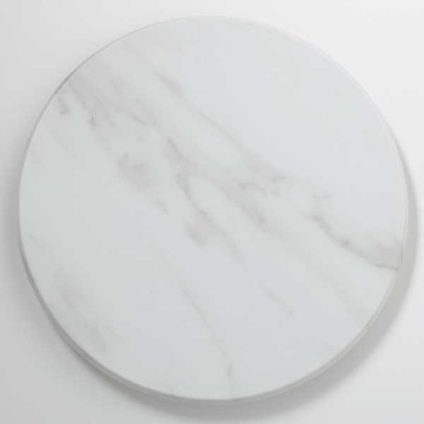 American Metalcraft MW14 Melamine Naturals 14" Serving Board, Melamine, White Marble