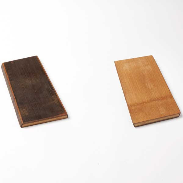 American Metalcraft BWB105 Bamboo 10" x 5-3/4" Serving Board, Carbonized