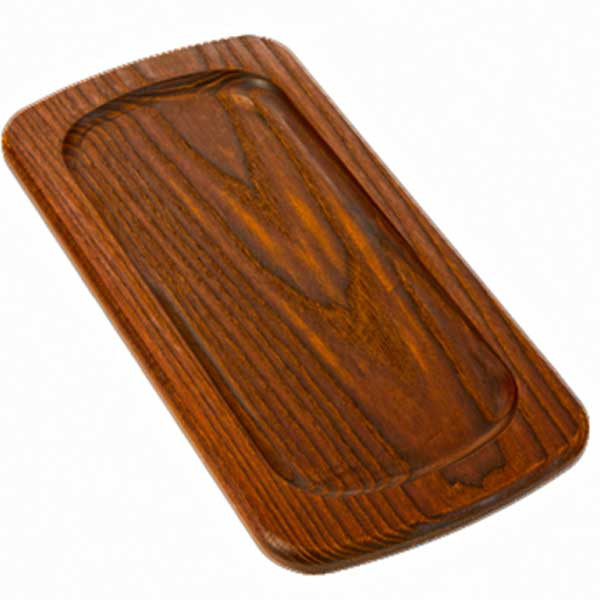 American Metalcraft AWB147 Ash Wood 14" x 7" Serving Board, Rimmed