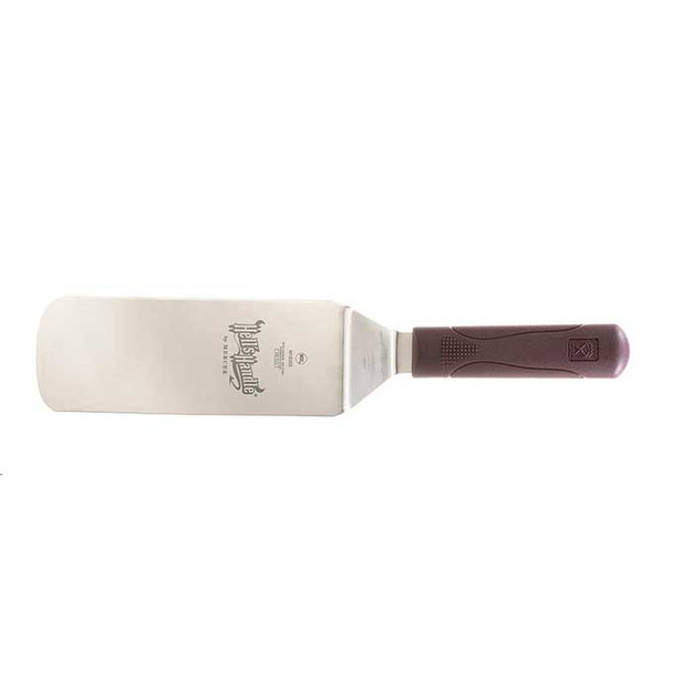 Mercer Culinary M18305 Hell's Handle 8" High Temp Turner, Solid, Beveled Edge