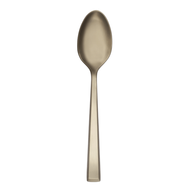 Libbey 902 003 Santorini Satin Gold 8-5/8" Serving Spoon, 18/10 Stainless Steel - 12/Case