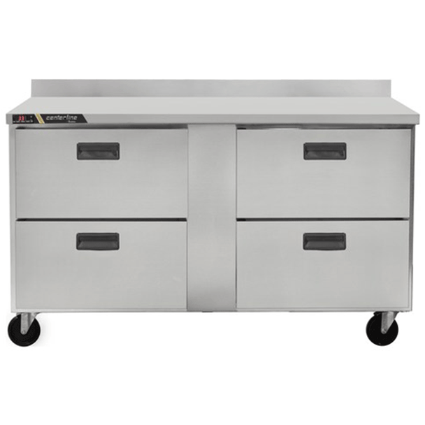 Centerline by Traulsen CLUC-60F-DW-WT 60" Undercounter Freezer, Drawers, Work Top, Self-contained