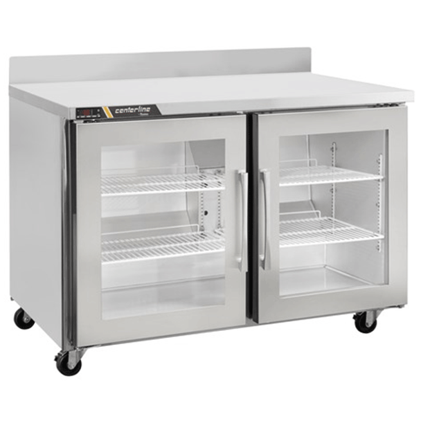 Centerline by Traulsen CLUC-36R-GD-WTLR  36" Undercounter Refrigerator, Glass Doors, Work Top, Hinged L/R, Self-contained