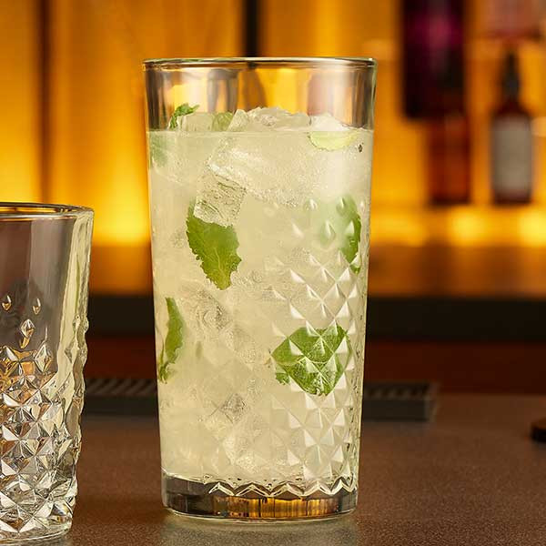 Libbey 926774 Hobstar 14 oz. Collins Glass