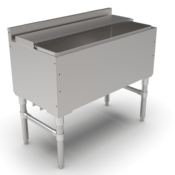 John Boos UBIB-1836-CP10-X Slim-Line Underbar Ice Bin Unit, SS