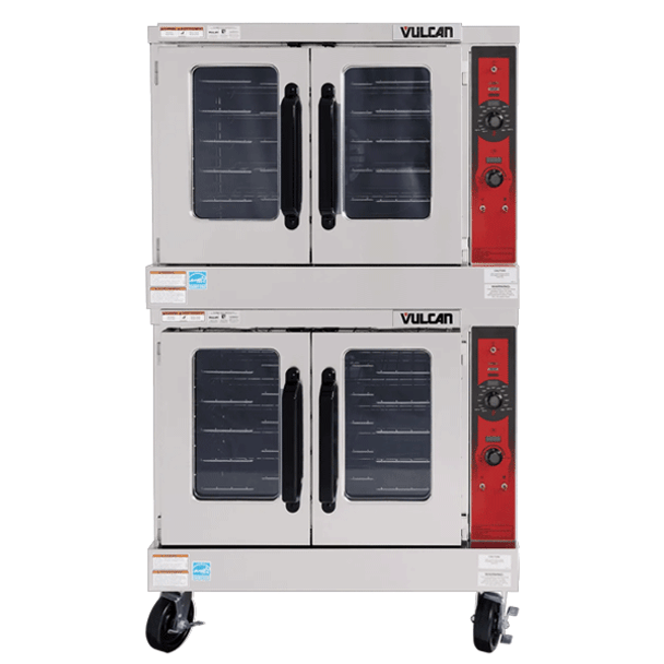 Vulcan VC55GD Liquid Propane Double Deck Convection Oven (2) 50,000 BTU