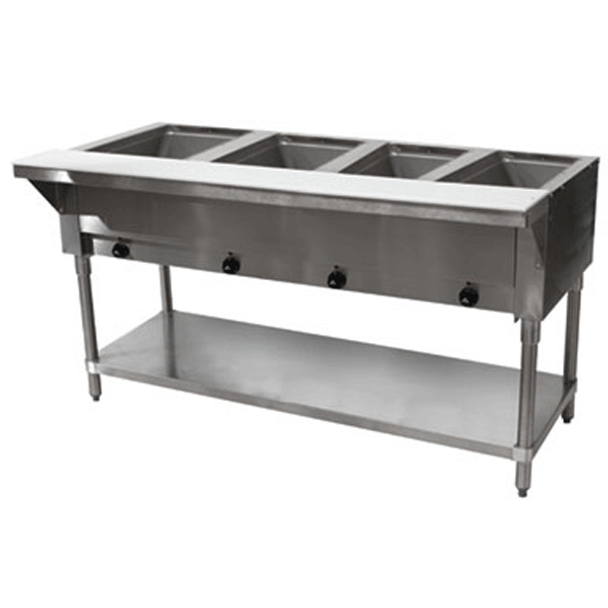 Advance Tabco SW-4E-240-X Electric Hot Food Serving Table, (4) Sealed Wells