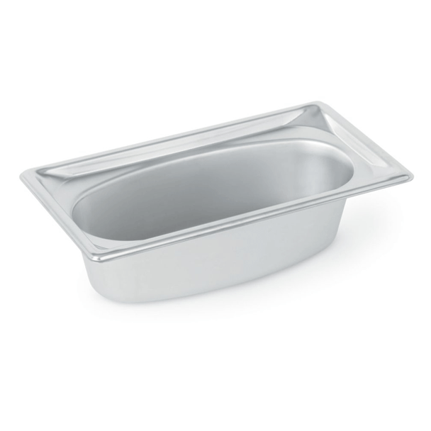 Vollrath 3103040 Super Shape Wild 1/3 Size Oval Pan 2.2 qt. Steam Pan, SS