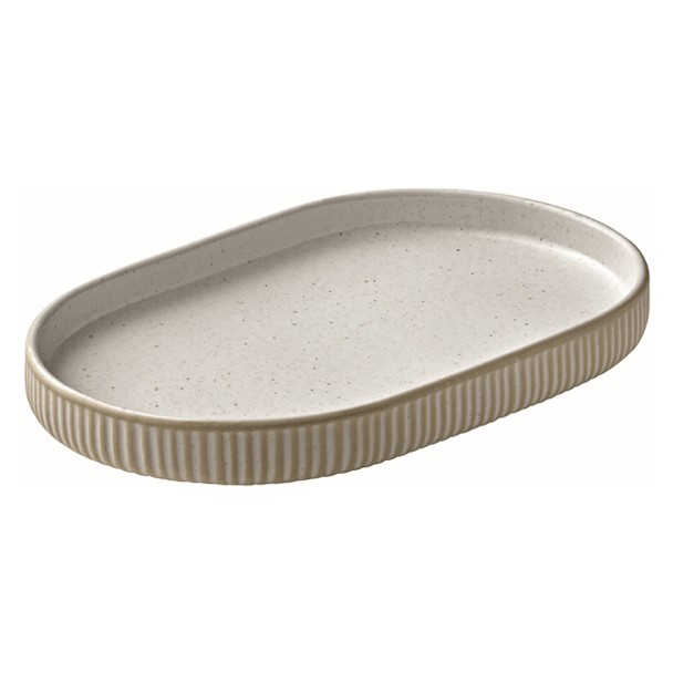 Libbey 701206891000582 Nara 7-1/8" x 4-3/8" Oval Platter, White, 6/Case