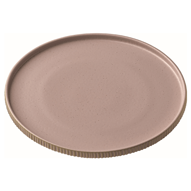 Libbey B462884 Nara 10-3/8" Plate w/High Rim, Rose, 6/Case