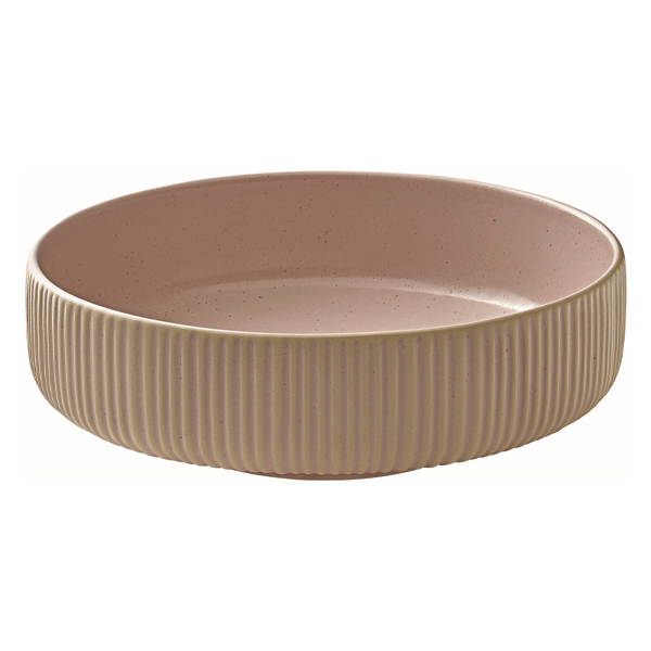 Libbey 701316291000583 Playground Nara 4-3/4" Bowl, Stoneware, Rose - 6/Case