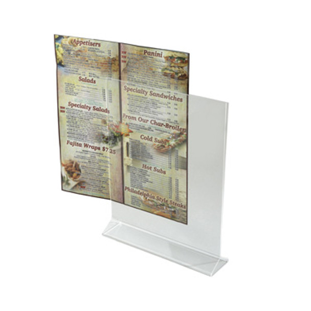 Winco ATCH-811 Acrylic Card Holder 8" x 11"