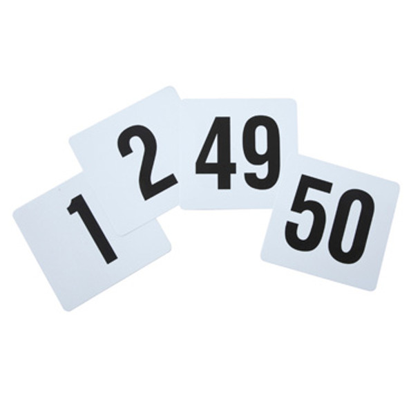 Winco TBN-50 1-50 Table Numbers Set