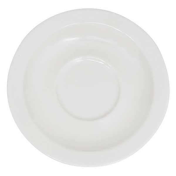 GET SU-4-DW Diamond White/Bake & Brew 4-1/2" Saucer, Melamine, White - 48/Case