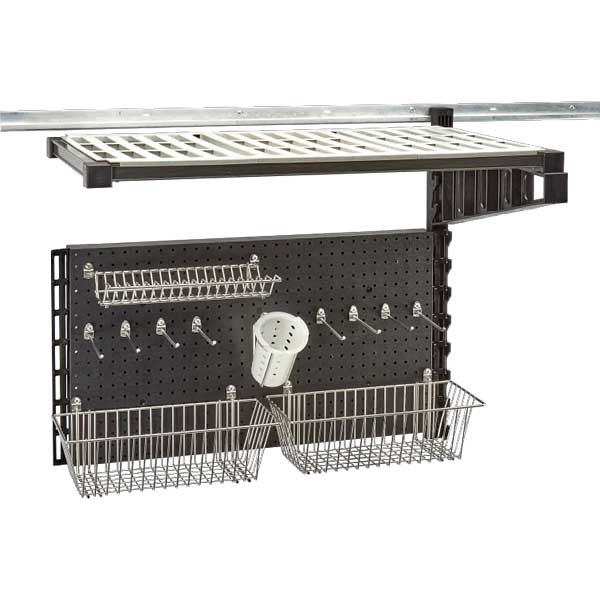 Cambro EWSA36PREP110 Camshelving Elevation 40" x 18" Wall Shelving Prep Station Add-On Kit