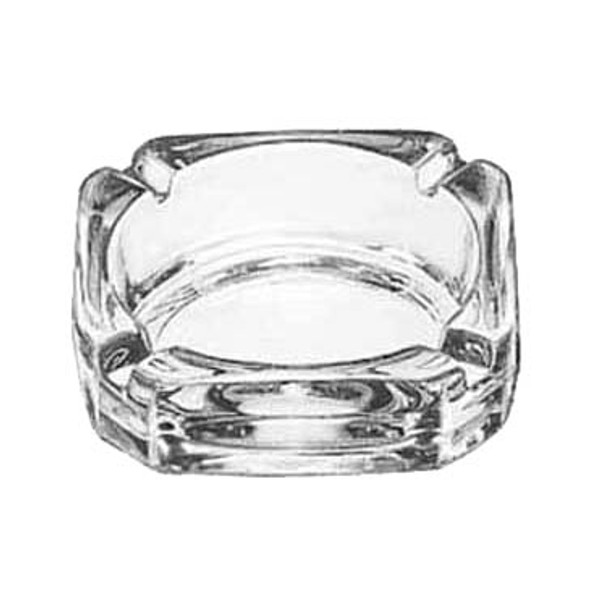 Libbey 5143 Square Glass Ash Tray - 36/Case