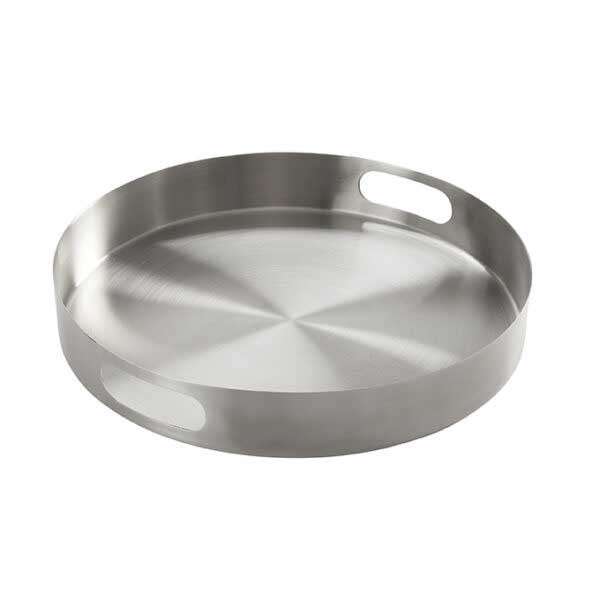 American Metalcraft STS14 14-5/8" Serving Tray, Round, Stainless Steel