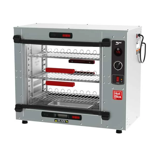 Metro HBCS6-BP HotBlox Xpress Medium Countertop, Pass-Thru Holding Cabinet