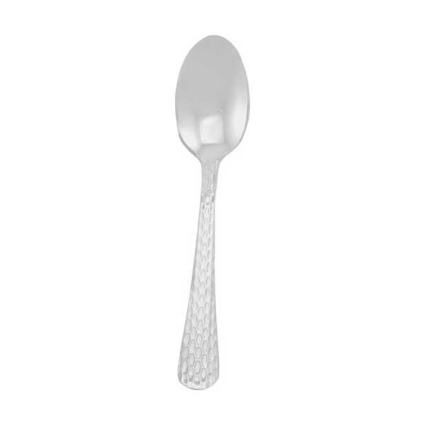 Steelite WL6229 Cohasset 4-1/4" Demitasse Spoon, Hammered, 18/0 SS