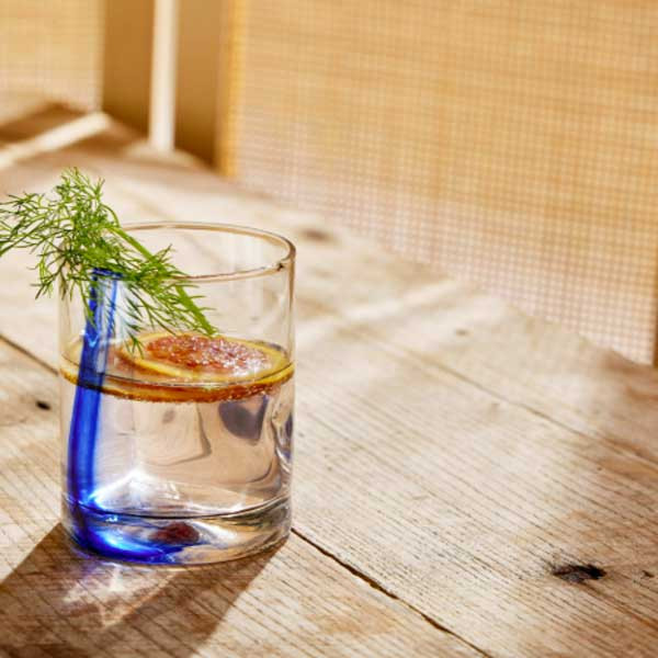 Libbey 6759B12 Impressions Blue Ribbon 12-1/2 oz. Double Old Fashioned Glass