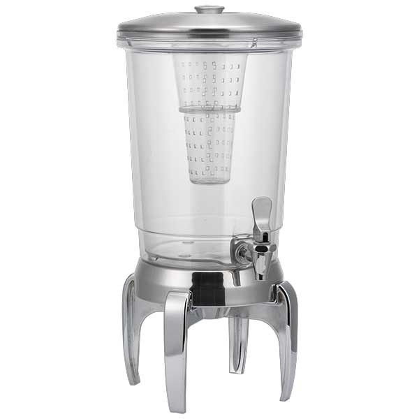 Service Ideas CBDDW3GMD Elite 3 gal. Cold Beverage Dispenser, Infusion Chamber, Insulated, Modern Leg, Round