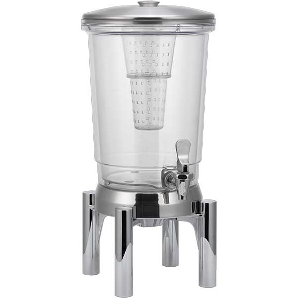 Service Ideas CBDDW3GRN Elite 3 gal. Cold Beverage Dispenser, Insulated, Round Leg, Round