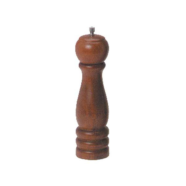 American Metalcraft WPM8 8" Wood Pepper Mill, Mahogany