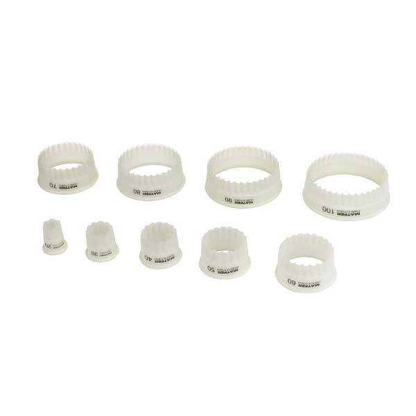 Matfer 150101 Exoglass Pastry Cutter Set - 9/Set