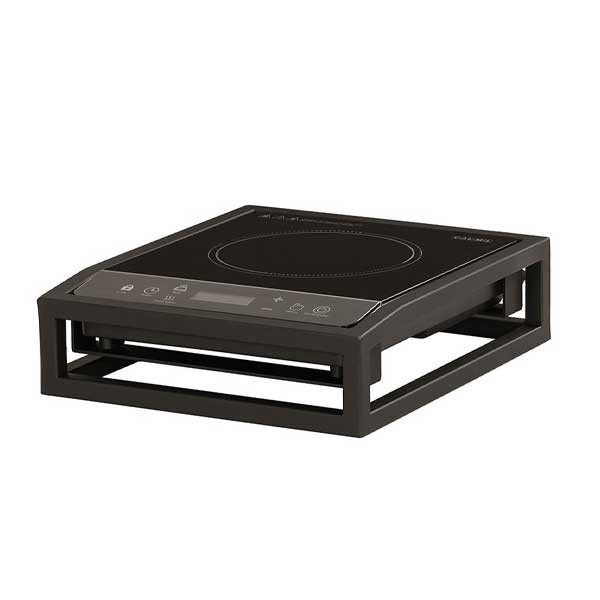 Cal-Mil 23126-13 Milo 13"x 16"x 4" Rectangular Induction Unit w/Stove, Black