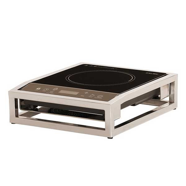 Cal-Mil 23126-49 Milo 13"x 16"x 4" Rectangular Induction Unit w/Stove, Chrome