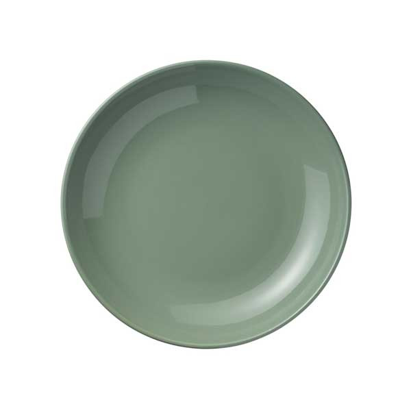 Libbey 113678 Storytellers Porcelana Color 30 oz. Low Bowl, Porcelain, Moss - 24/Case