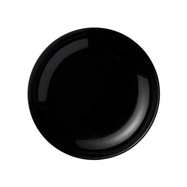 Libbey 113669 Storytellers Porcelana Color 30 oz. Low Bowl, Porcelain, Black - 24/Case