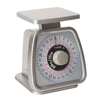 Taylor TS25KL 25 lb. Analog Portion Control Scale - Ford Hotel Supply