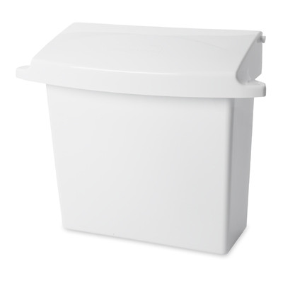 Rubbermaid FG614000WHT Sanitary Napkin Receptacle Ford Hotel Supply