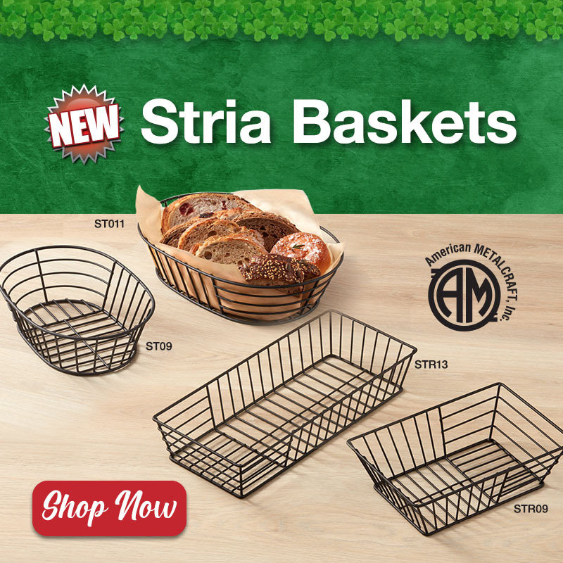 American Metalcraft New Stria Baskets - Shop Now!