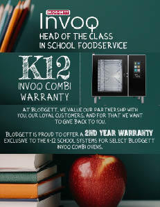 Blodgett Invoq K-12 Warranty