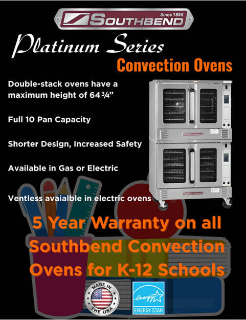 Southbend K-12 Platinum Series Convection Oven Warranty