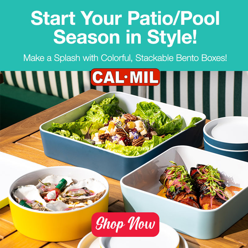 Start your patio/pool season in style with Cal-Mil Bento Boxes!