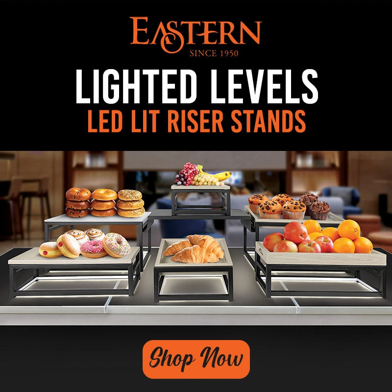 Shop the Eastern Lighted Levels LED Lit Riser Stands!