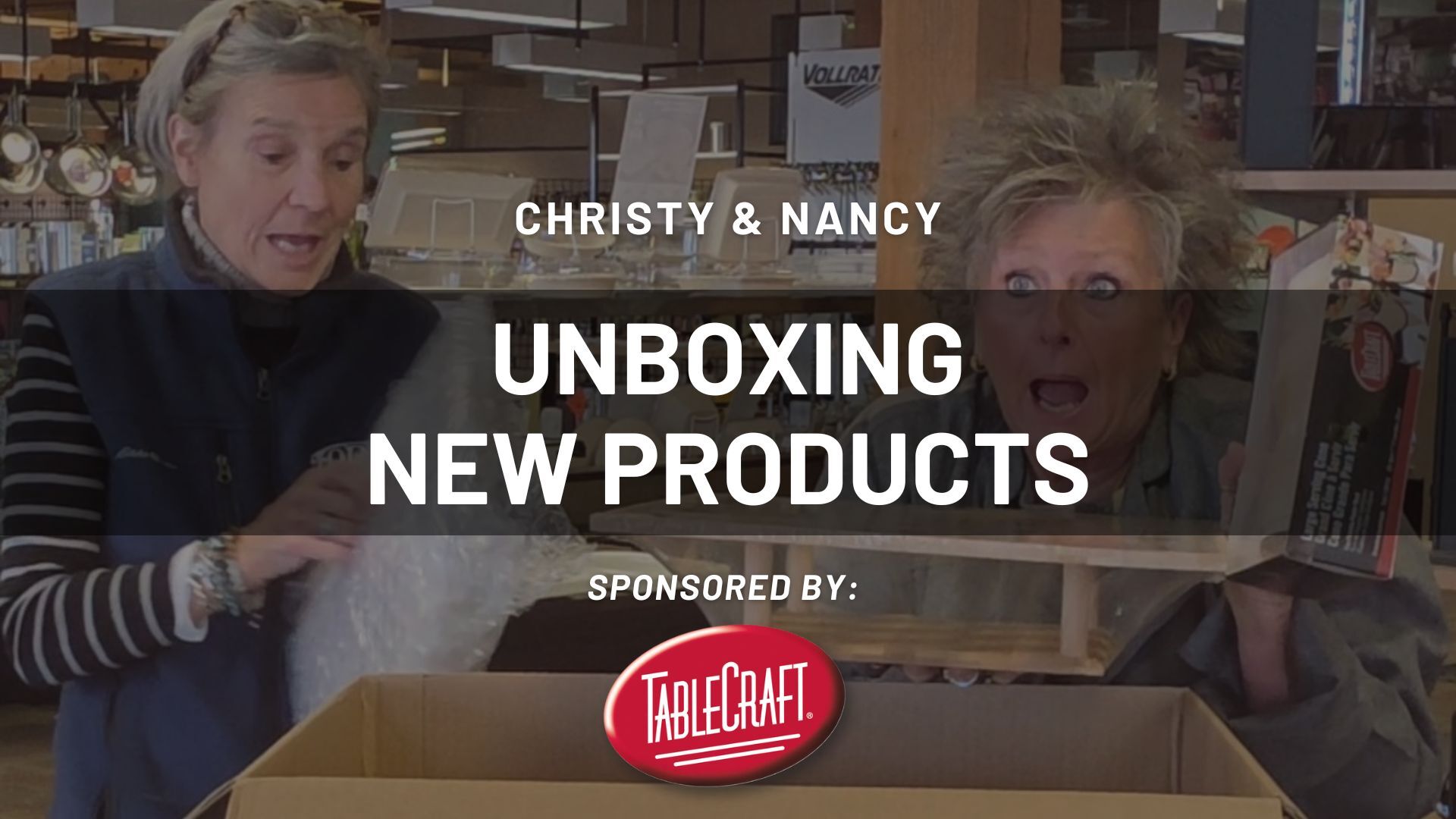 Unboxing New Products with Christy & Nancy - Sponsored by  Tablecraft