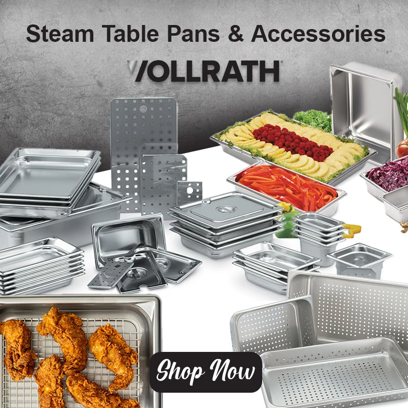 Vollrath Steam Table Pans & Accessories - Shop Now!