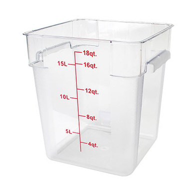 Rubbermaid 8 Qt. Clear Square Polycarbonate Food Storage Container