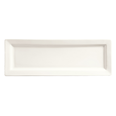 Libbey SL-22 Slate 16" x 5 1/2" Rectangular China Plate - 12/Case ...