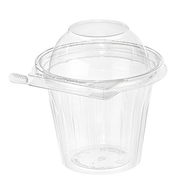 Inline Plastics CC4R Safe-T-Fresh® Clear 4 oz Snack Cup Insert - 3 5/8Dia  x 1 3/4H