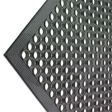 ABC 2530-C5DS Floor Mat Anti-Fatigue Black 3' x 5' x 1/2 - Ford Hotel  Supply